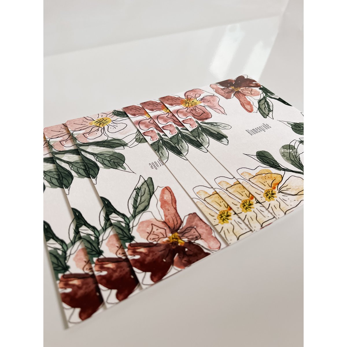 Floral greetings postcard