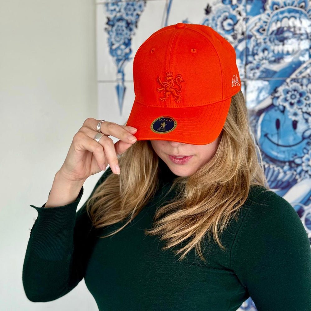 O.Leo Baseballkappe – Orange – Oranger Löwe – Unisex