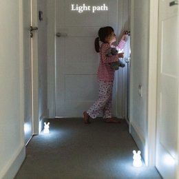 Path of Light - Côme, Charles & Camille Owls - Induktionsopladning - Hvid