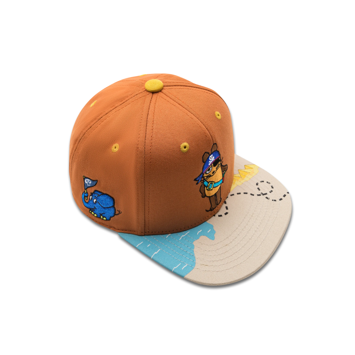 koaa – Die Maus "Pirat" – Snapback Kids brown/beige