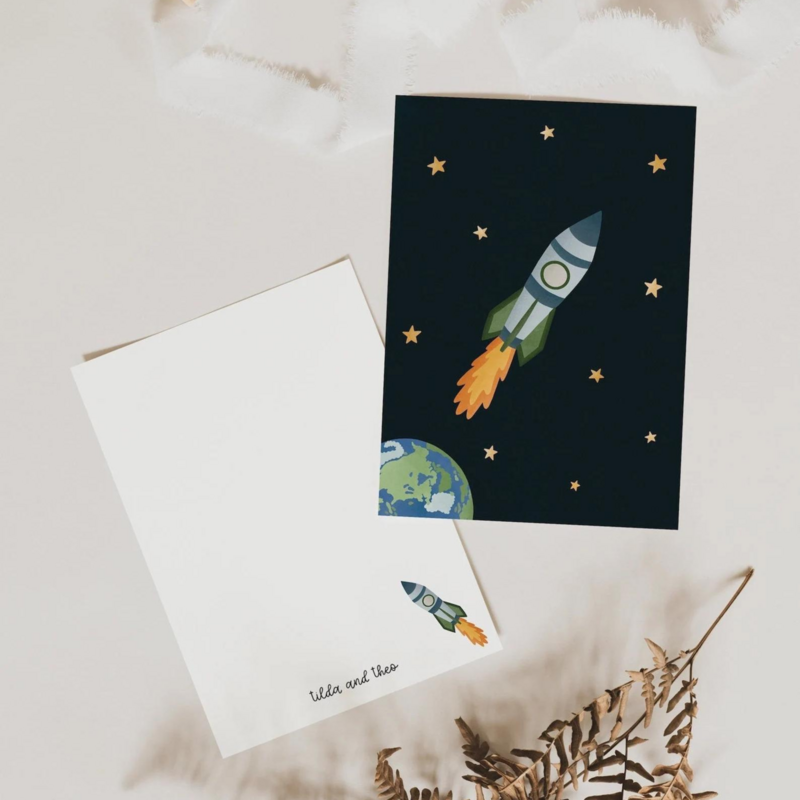 Carte postale - fusée
