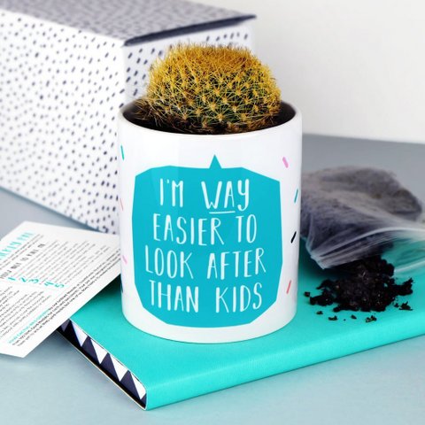 Way Easier To Look After Than Kids Plant Pot