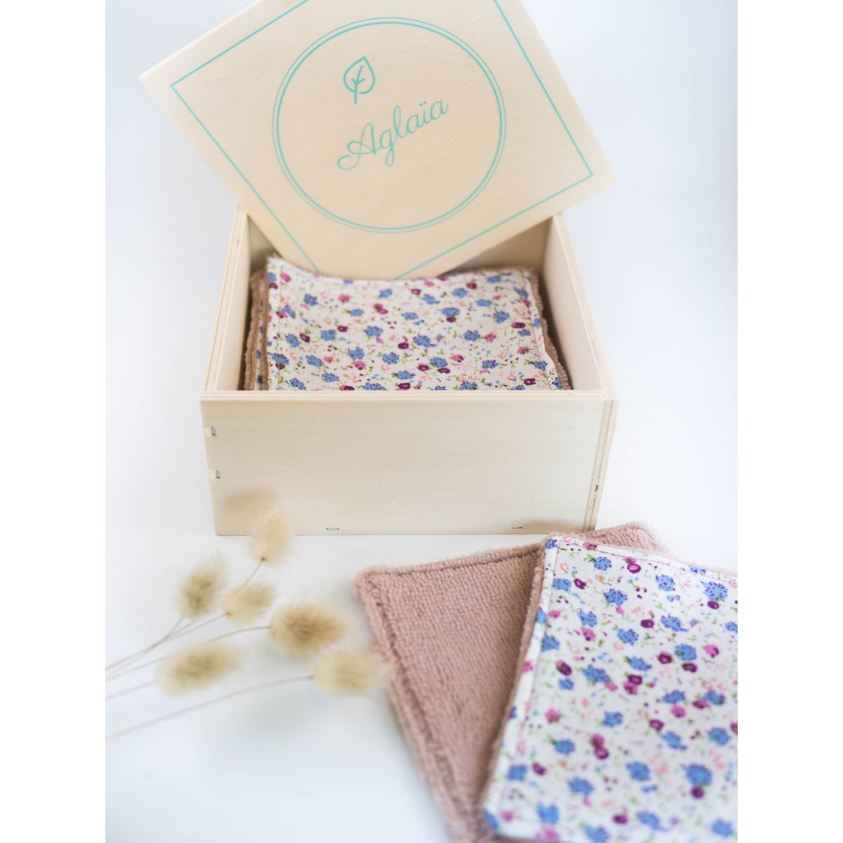 Box lingettes démaquillantes lavables - Semainier de 7 lingettes