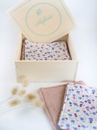 Box lingettes démaquillantes lavables - Semainier de 7 lingettes