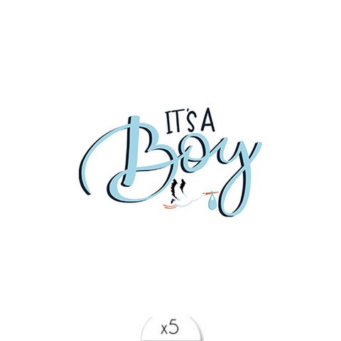Tijdelijke tattoo: Het is een jongen