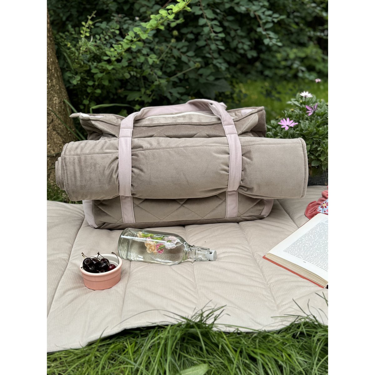 Rejsetaske "Pink & Beige"