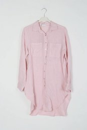 Short dress with linen pockets for women ref.2244