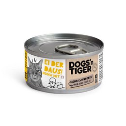 Dogs'n Tiger Adult Premium kattefoder, vådfoder, kornfrit, Daus-æg!, kylling og æg