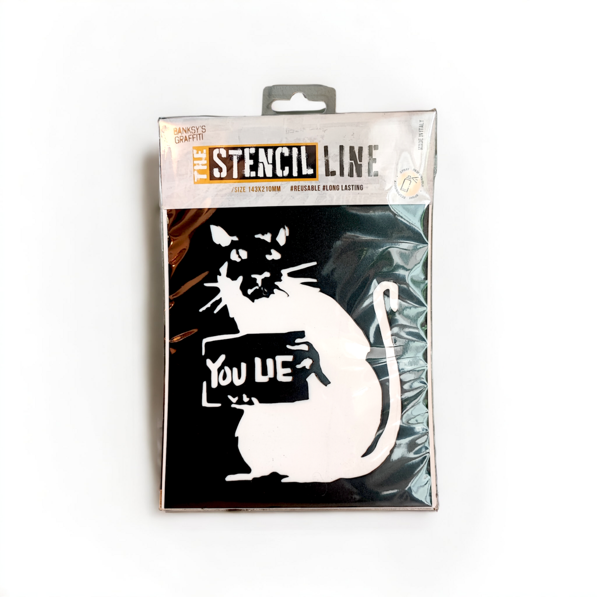 Banksy's Graffiti Stencil - You Lie