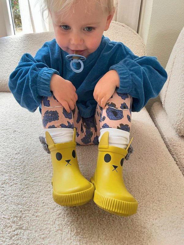 KERRAN Kinder-Regenstiefel Senf