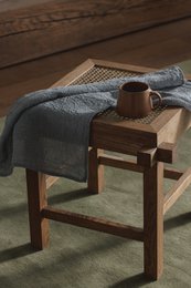 Viskestykke (viskestykke) / Denimstriber, 100% hør