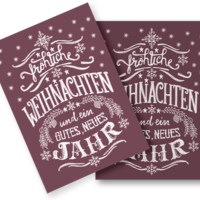 Christmas card "Christmas Lettering"