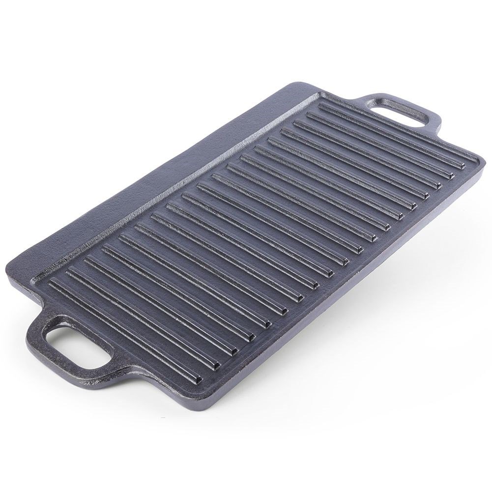 Grillplatte Gusseisen doppelseitige Litina 45,4x23 cm