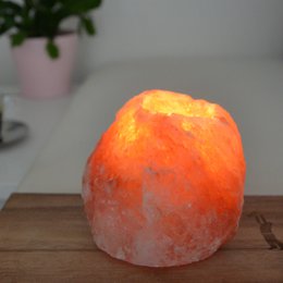 Himalaya Zoutkristal Kaarshouder - Rots 1kg - Handgesneden - Natuurlijke vorm - Cadeau-idee