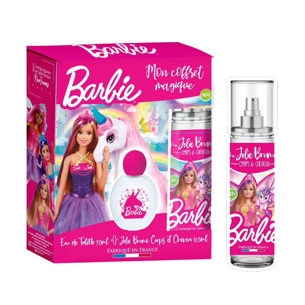 GESCHENKSET - BARBIE - Eau de Toilette 30 ml + Body & Hair Perfumed Mist 100 ml