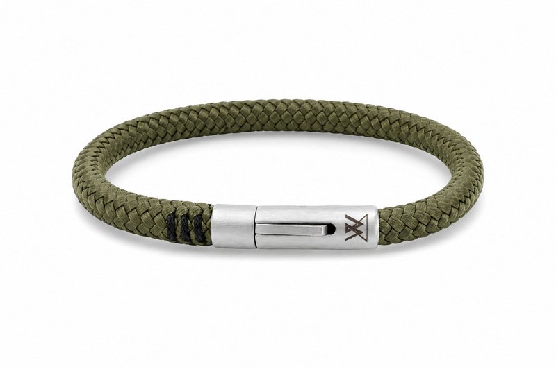 Pulsera de cuerda 6mm - Colección Ruyter | Edición plata