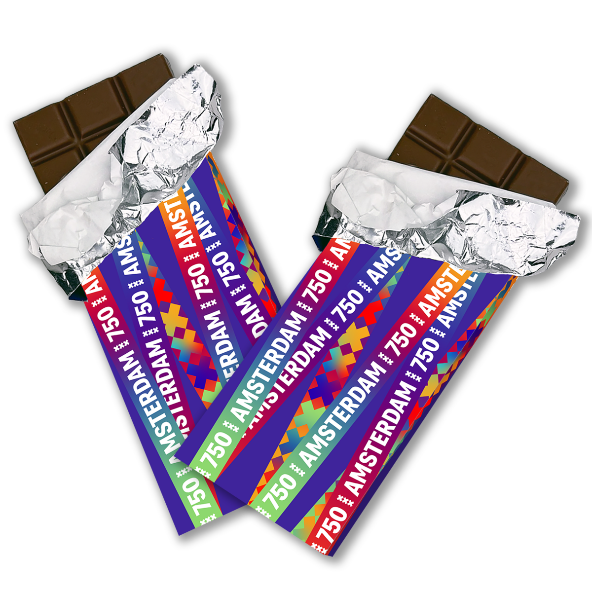 Socola chocolade 100 gram tabletten Amsterdam 750 "ASSORTI" (5x4pcs)