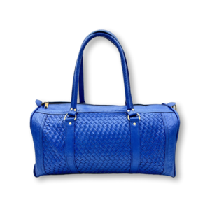 Classy Wonder blauw gemaakt lederen reistas