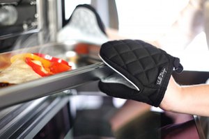 Handflächenhandschuh mit Silikon schwarz-weiß LIVIO 0788