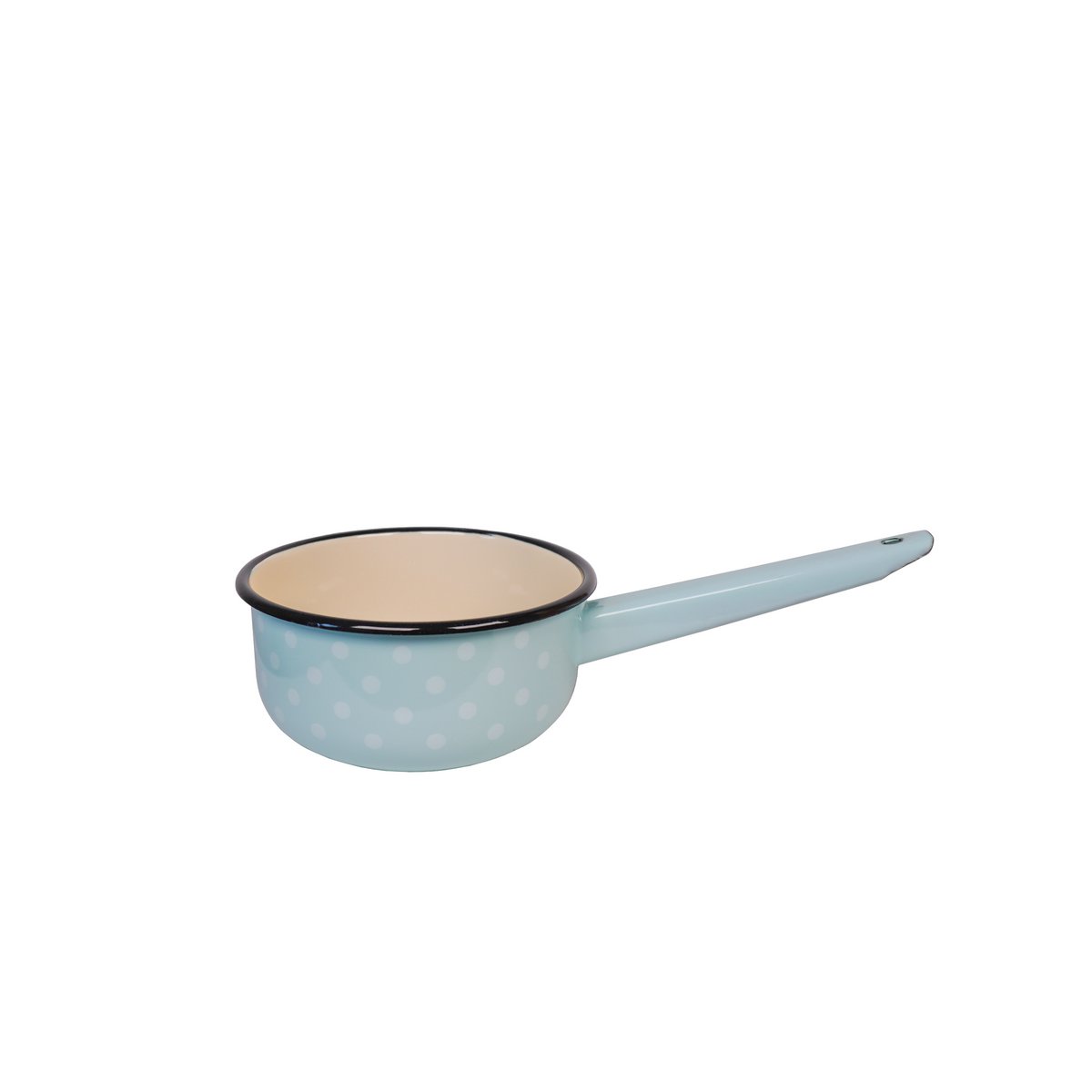 Enamel saucepan Polka dot blue 1,5L Isabelle Rose