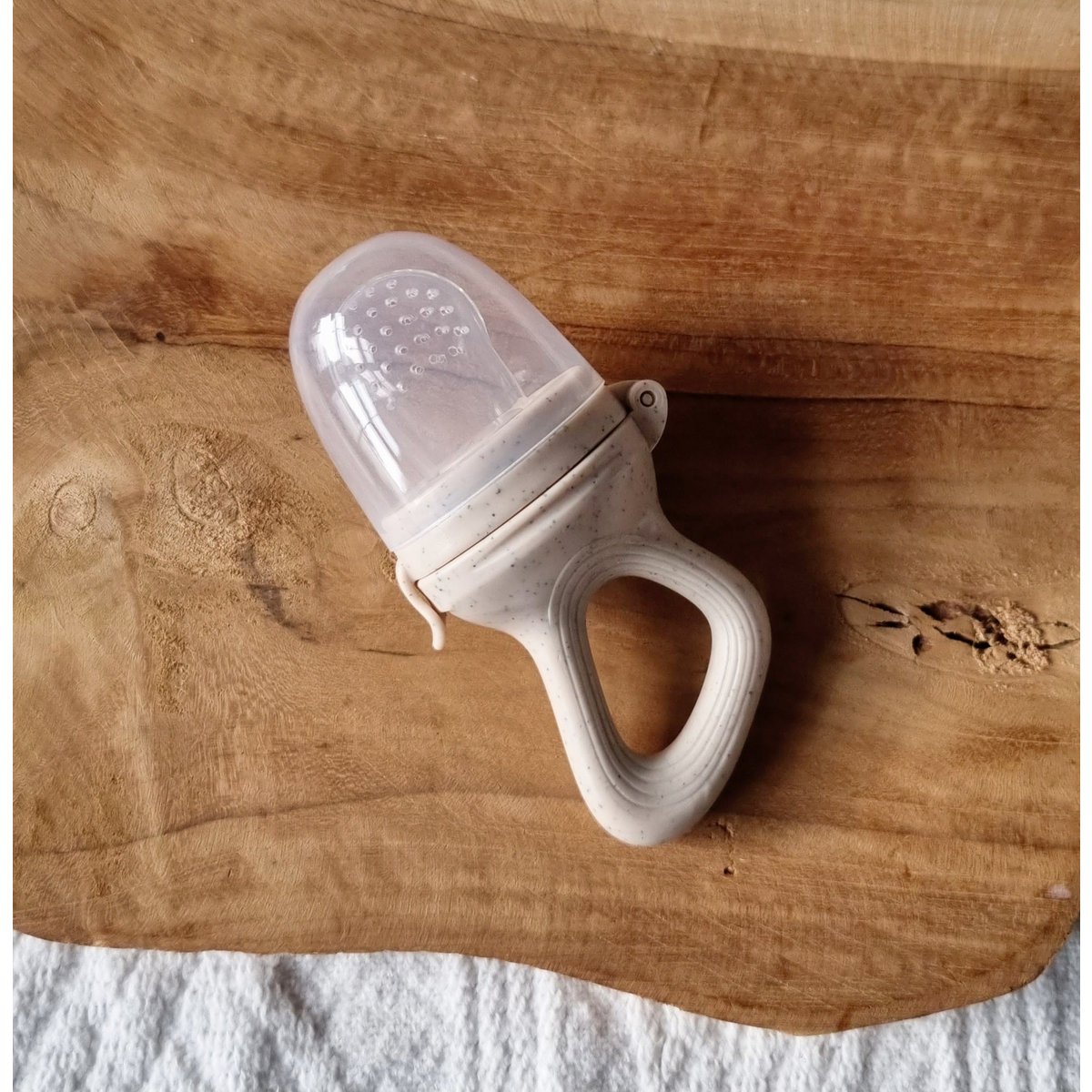 Fruit Feeder Pacifier - Beige Dotted