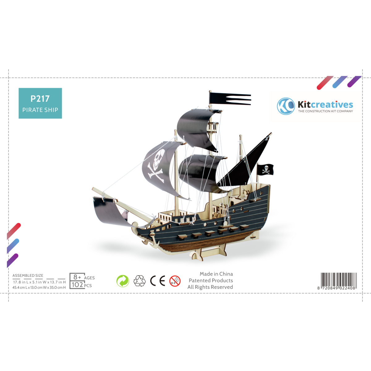 Bausatz Piratenschiff