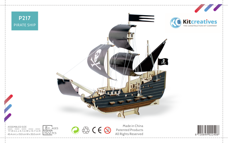 Bausatz Piratenschiff