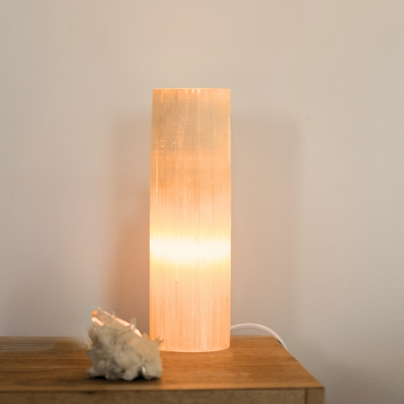 Selenite Lamp Cylinder