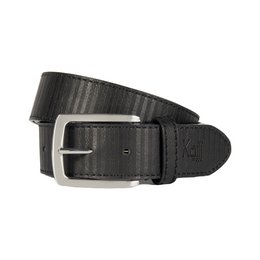 K4009AB | Allover Men's Belt in Leather Lining with Pu Finish. Black colour. Dimensions: 125 x 3.8 x 0.5 cm (waistline 110 cm). Packaging: rigid bottom/lid Gift Box