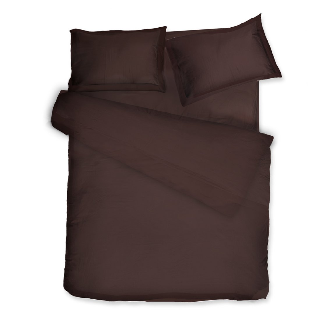 Sateen bed linen set Solid Chocolate Oud