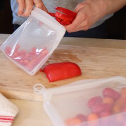 etui silikonowe | Torby spożywcze i zamrażarki | wielokrotnego użytku | 3 rozmiary
