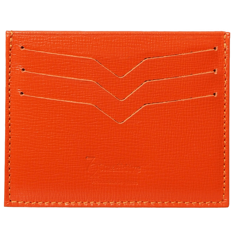 Saffiano Kreditkartenetui Orange
