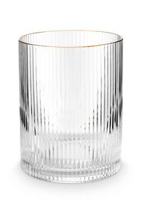 Water Glass with Gold Rim