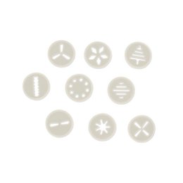 Cookie press and 6 tips and 10 Zenker Smart Pastry pattern discs