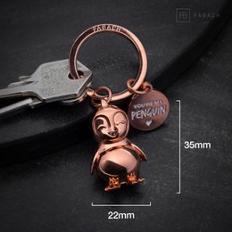 "You're my penguin" penguin keychain "Frosty" with engraving - cute penguin lucky charm as a gift for partners