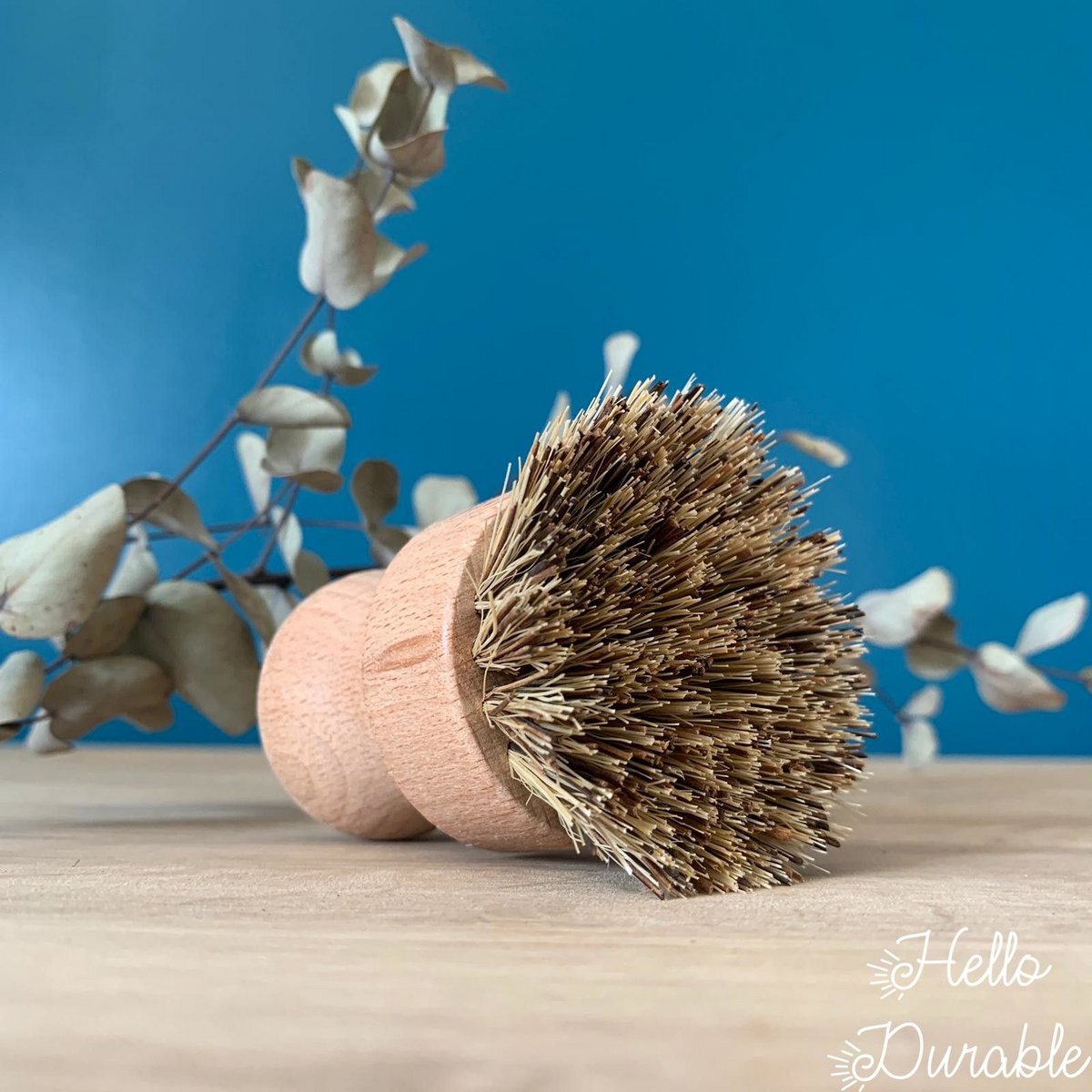 Brosse vaisselle en bois d'hêtre et fibre coco