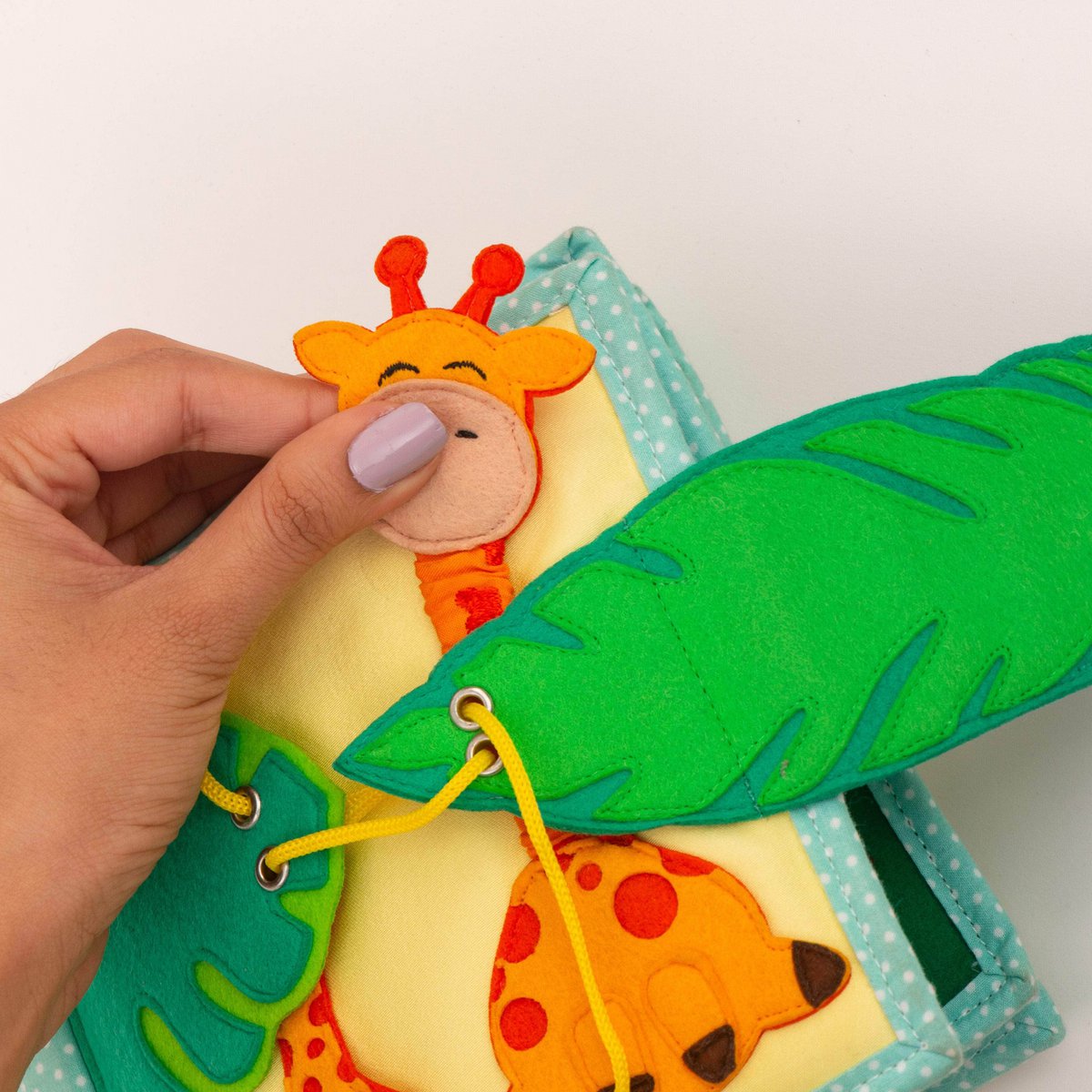 Jolly Jungle - Mini libro tranquilo de 6 páginas