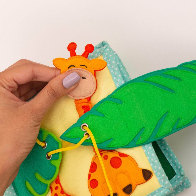 Jolly Jungle - 6 page mini quiet book