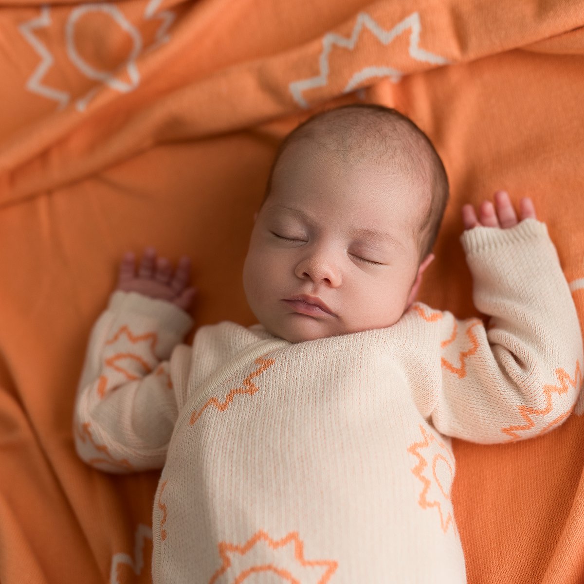 Sunni coperta per bambini arancione