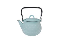 Smalto per bollitore polka dot blu 2,5l rosa Isabelle