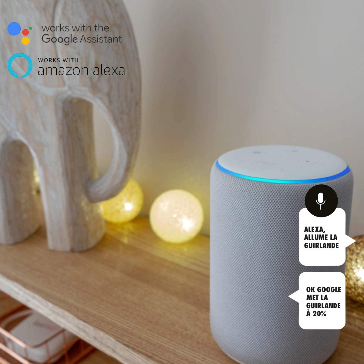 Princess Voice Command Lichtslinger katoenen ballen Google & Alexa