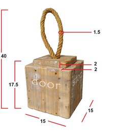 home deco old dutch doorstop rope