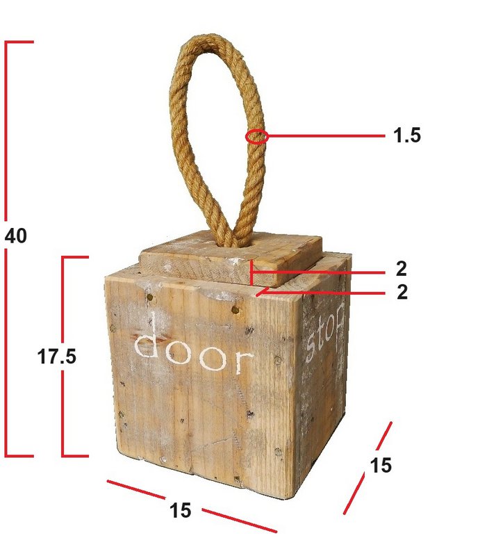home deco old dutch doorstop rope