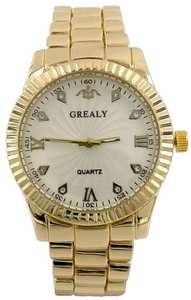 A-C18.2 W631-010G Quarzuhr mit Metallarmband 40 mm Gold