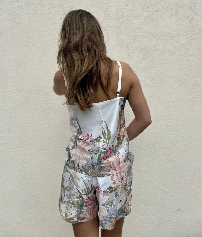 Completo due pezzi Floral Sense (camicia + pantaloncini)