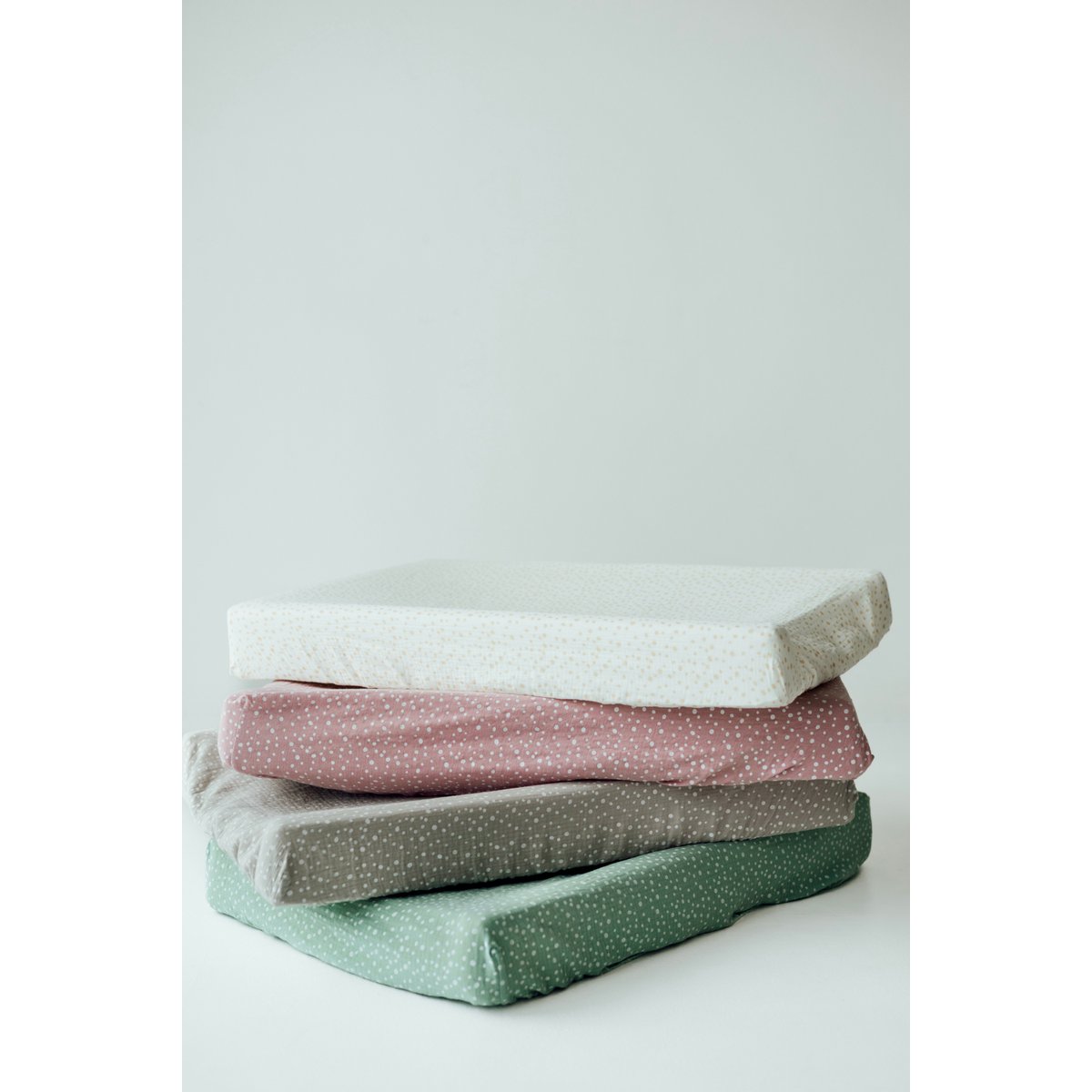 Tisu luierveranderende kussendeksel, blush stip