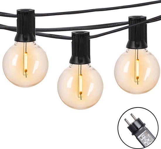 7,5 meter lysledning med 25 LED-lamper
