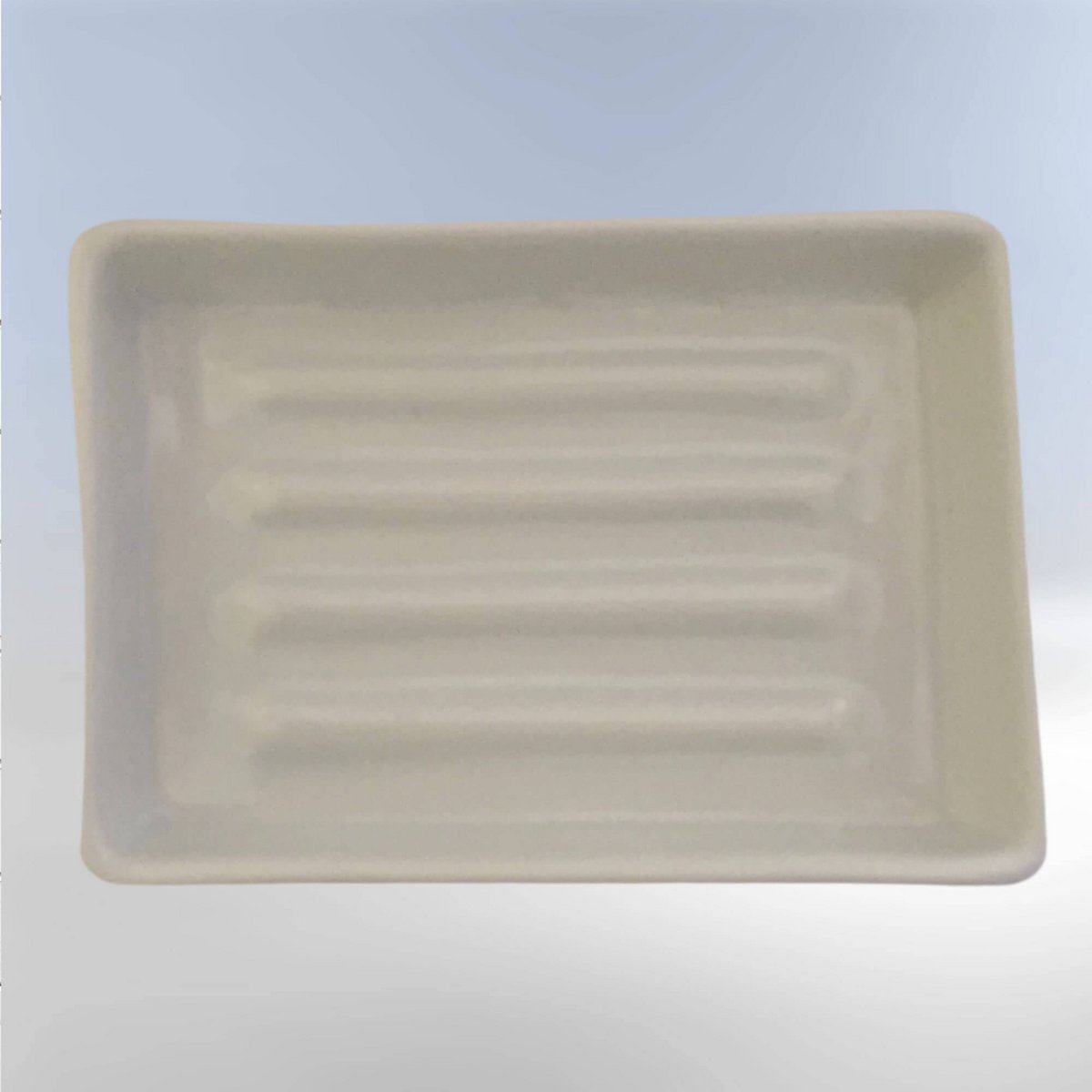 Handmade ceramic soap dish Clausa - white