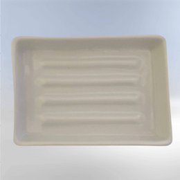 Handmade ceramic soap dish Clausa - white