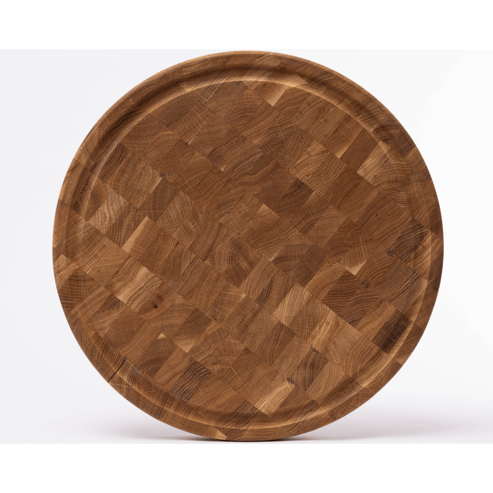 Planche à Découper Bout - WOODSTONE - Ronde - Chêne - Ø42 cm